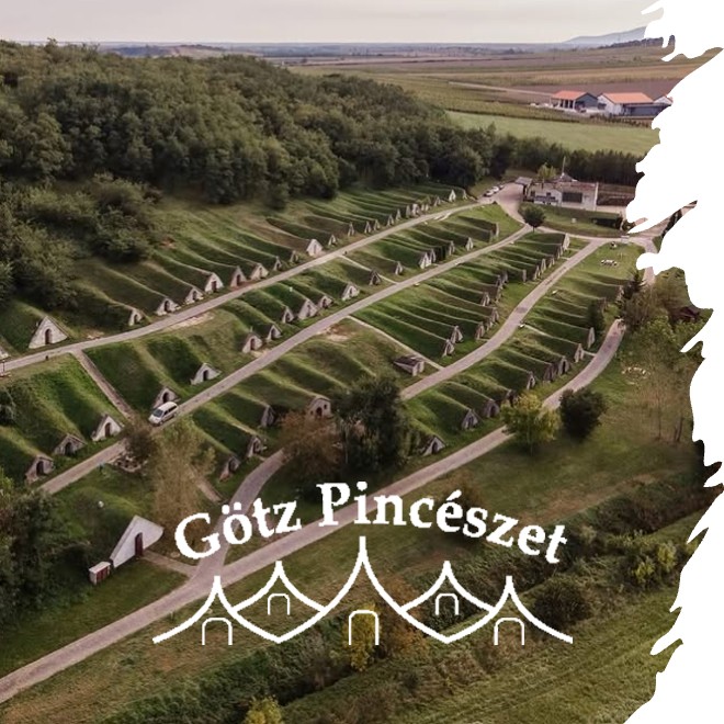Hercegkút, part of the UNESCO World Heritage, is home to one of the most famous wine cellar rows of Tokaj-Hegyalja Götz Pincészet Gombos-hegyi Pincesor UNESCO